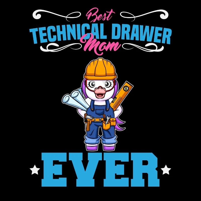 Best Technical Drawer Mom Ever Funny Archtect Gift