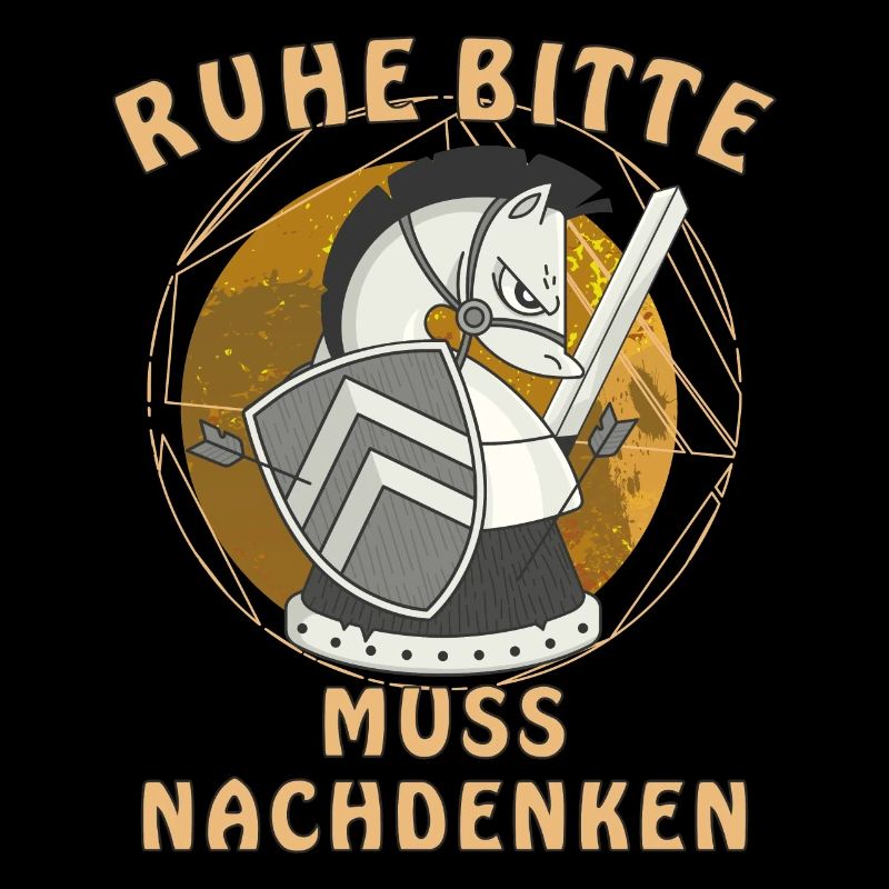 SCHACH RUHE BITTE MUSS NACHDENKEN