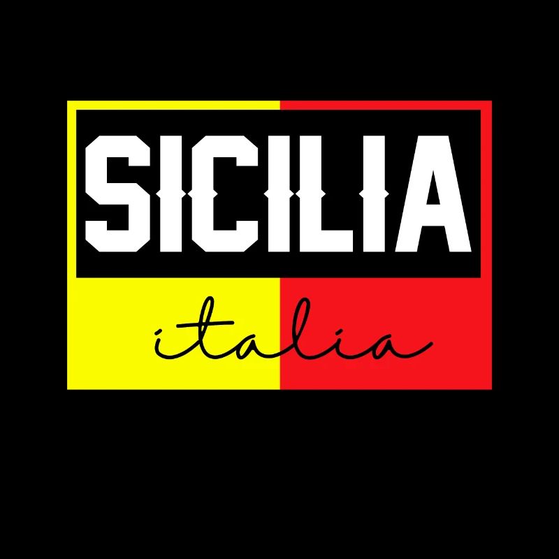 Sicile drapeau Sicile Palerme Italie