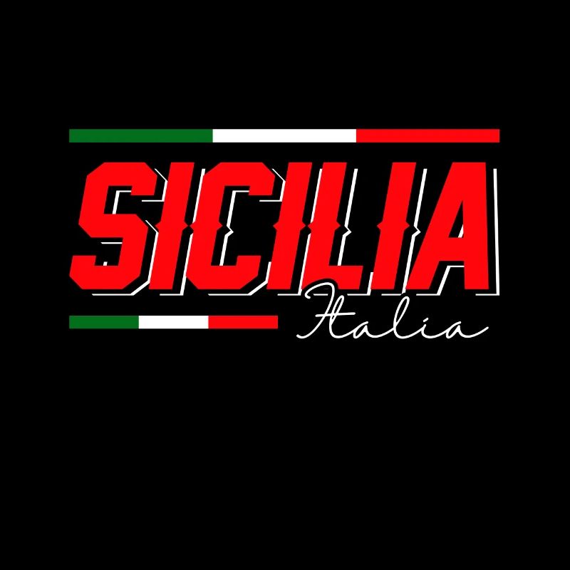 Sicile drapeau Sicile Palerme Italie