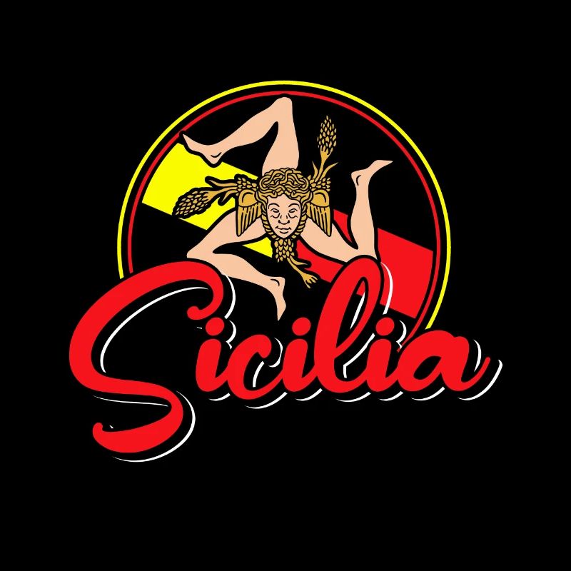 Sicile drapeau Sicile Palerme Italie