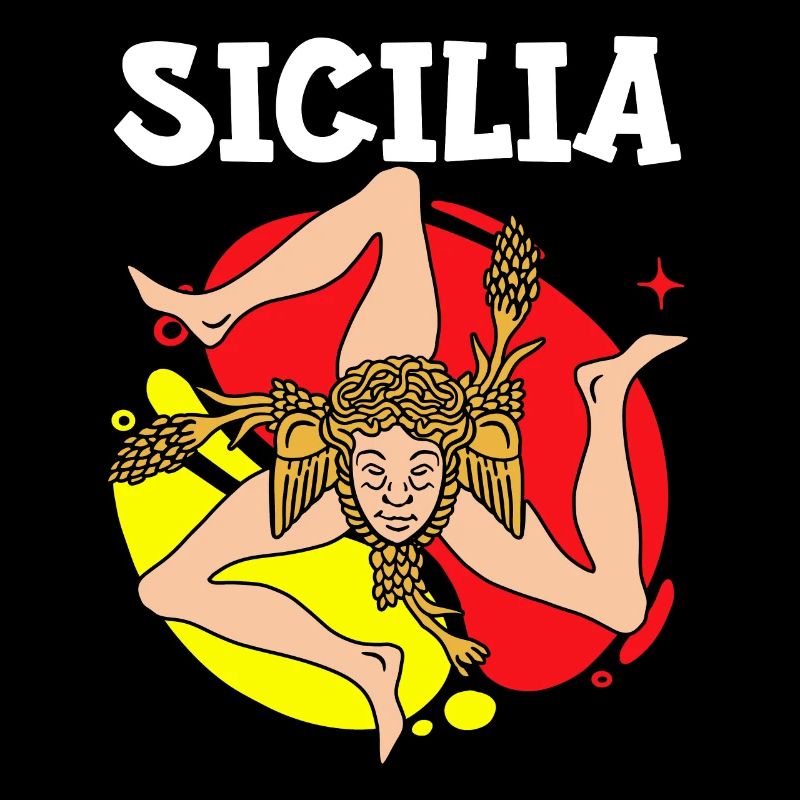 Sicile drapeau Sicile Palerme Italie