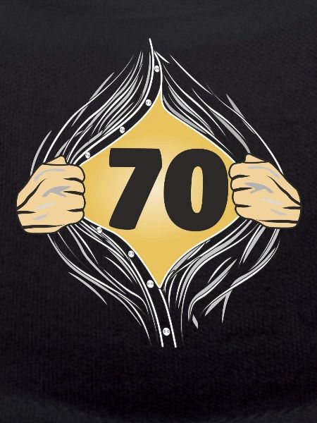 70 SHIRT ON
