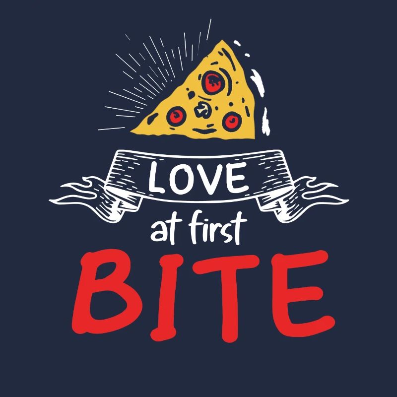 L'amour à la première bouchée Fabrication de pizza drôle