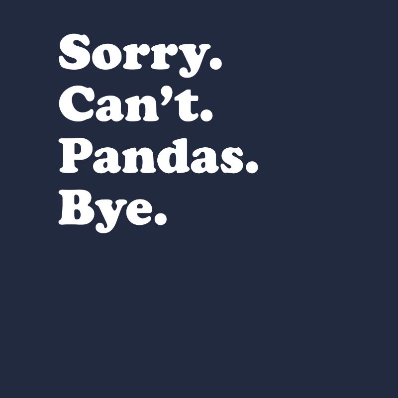 Désolé ne peut pas Bye - Panda