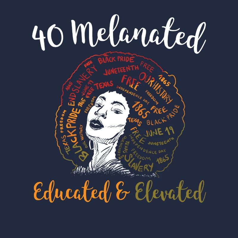 40 Mélanés Éduqués Élevé Juneteenth