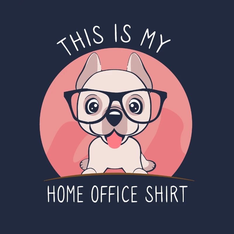 Ceci est mon chien de bureau à domicile