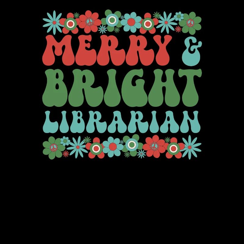 School Librarian Christmas Library Worker Xmas