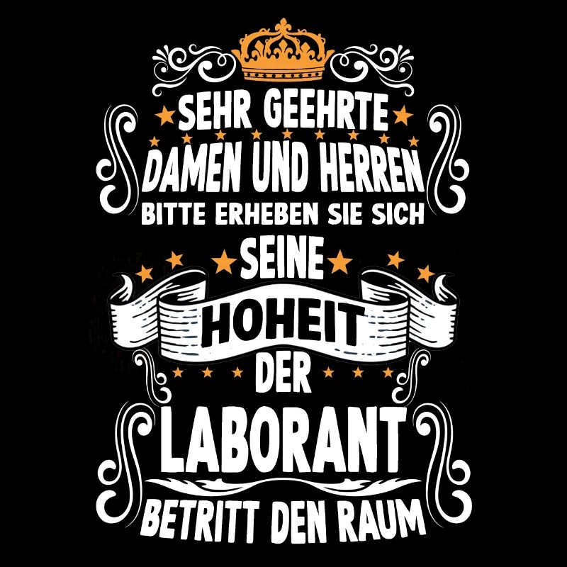 Laborant T witziges Spruch Motiv Laborant