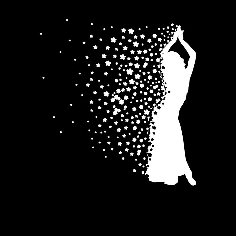 Danseuse du ventre + Fleurs - Danse du ventre