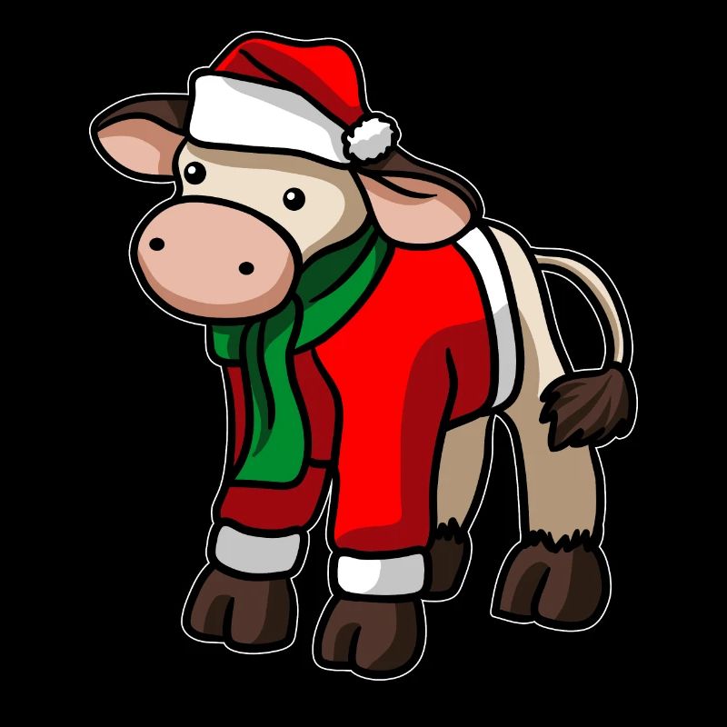 Cow Beef Christmas Hat