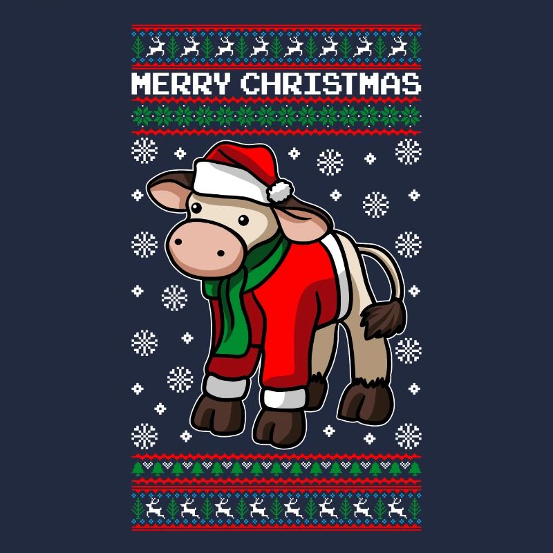 Vache de Noël Joyeux Noël