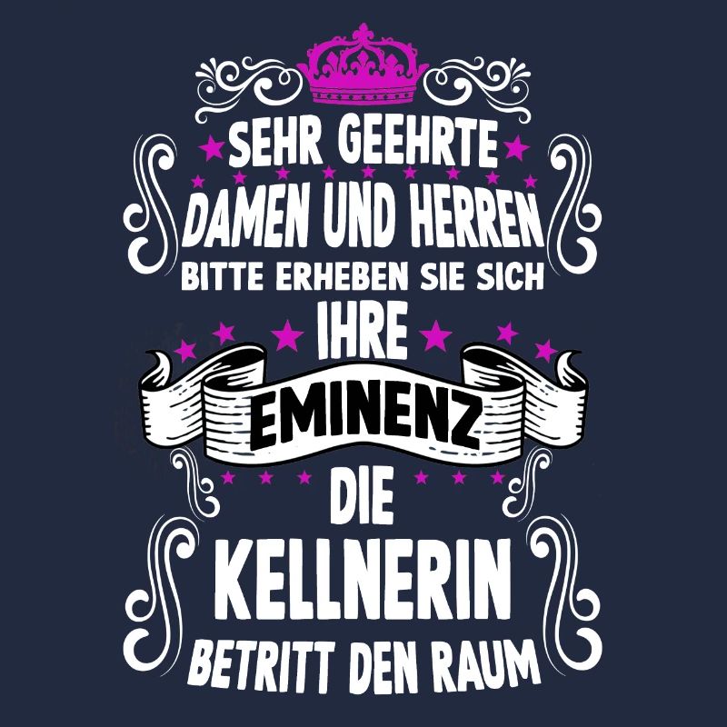 Kellnerin T witziges Spruch Motiv Kellnerin