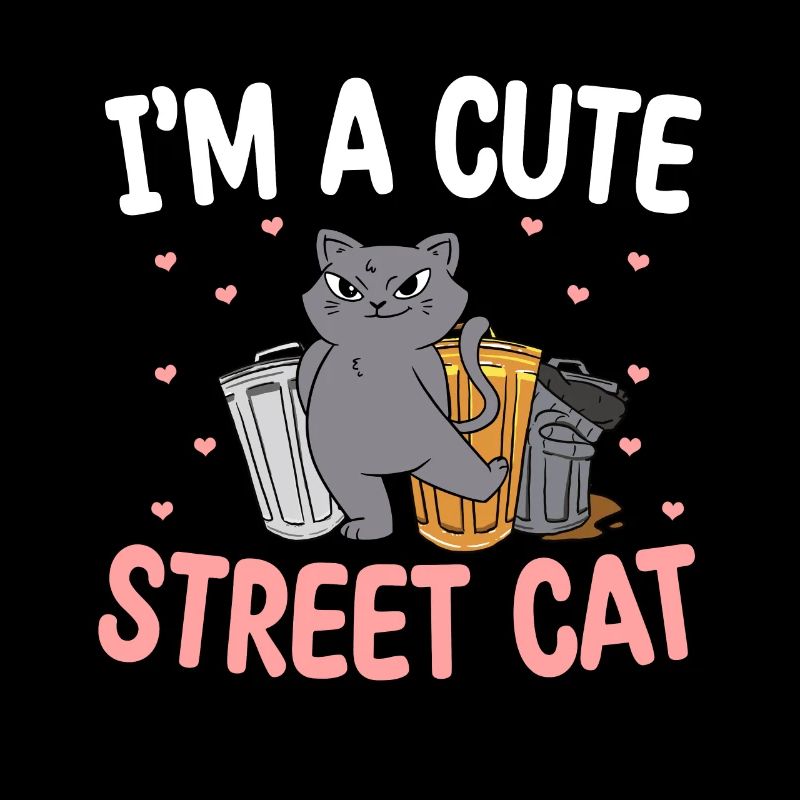 Mignon chat de rue Multon chatte chatte