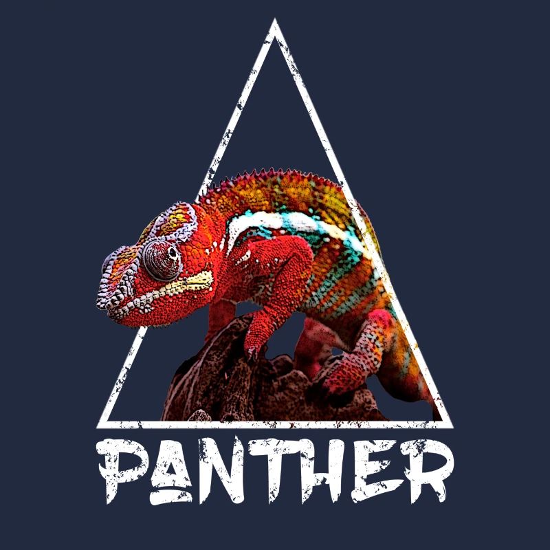 Panther Chameleon Distressed Geometric