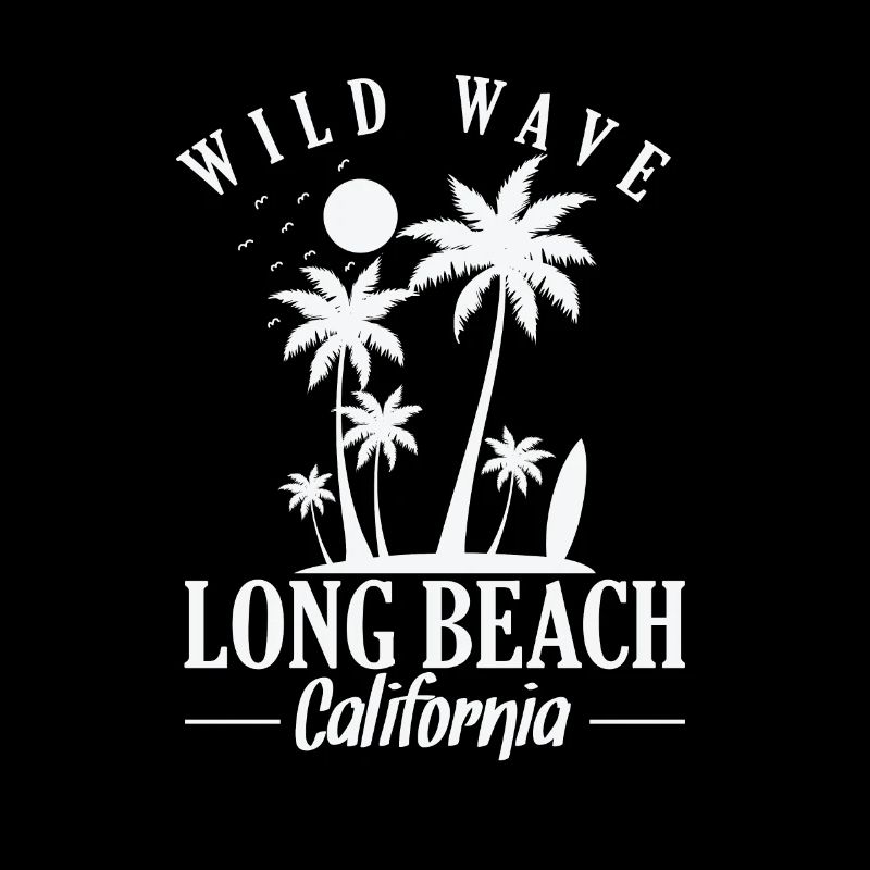 Wild Wave long Beach Californie surf