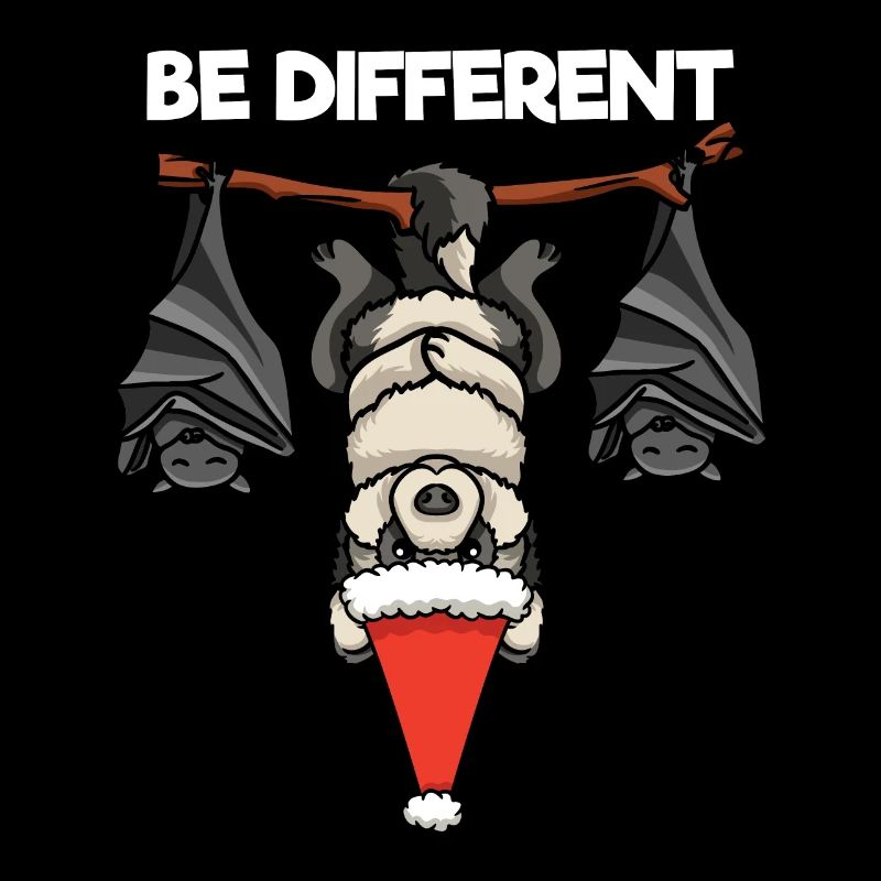 Soyez différent Chauve-souris Loup Père Noël