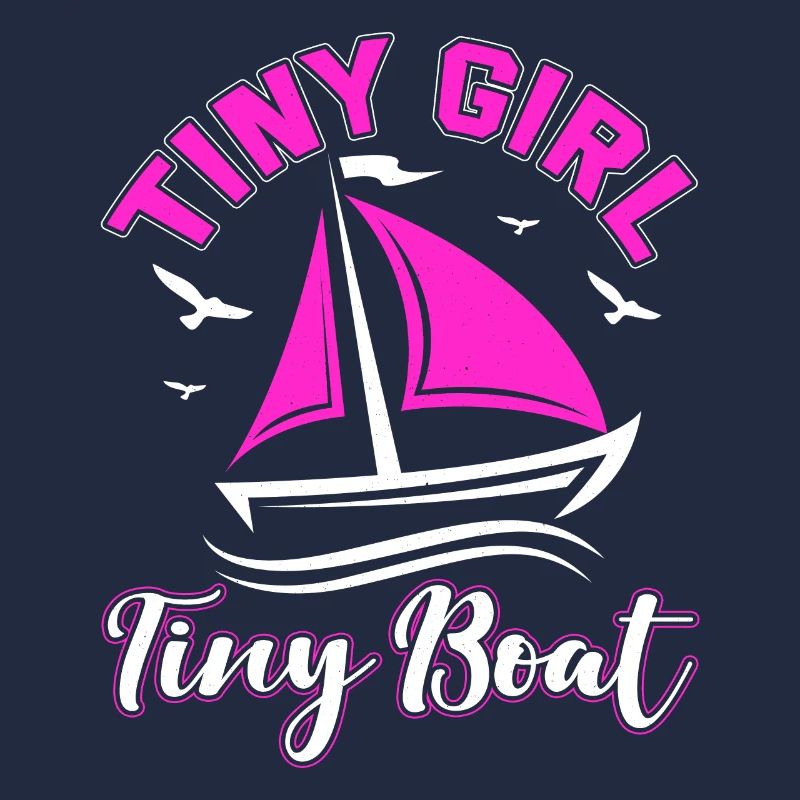 Kleines Mädchen Kleines Boot Segelschule Ostsee