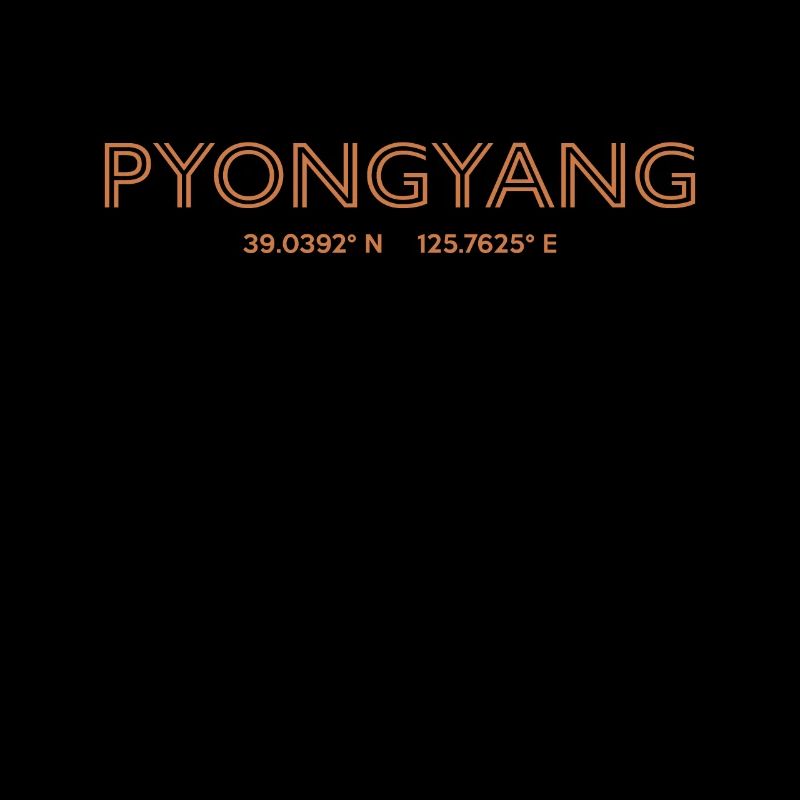 Coordonnées de la ville de Corée du Nord - Pyongyang