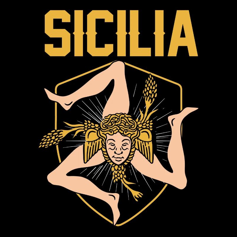 Sicily flag Sicily Palermo Italy