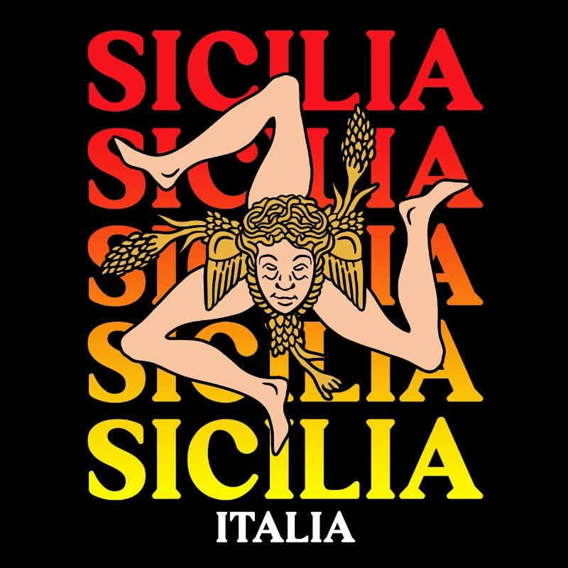 Sicile drapeau Sicile Palerme Italie