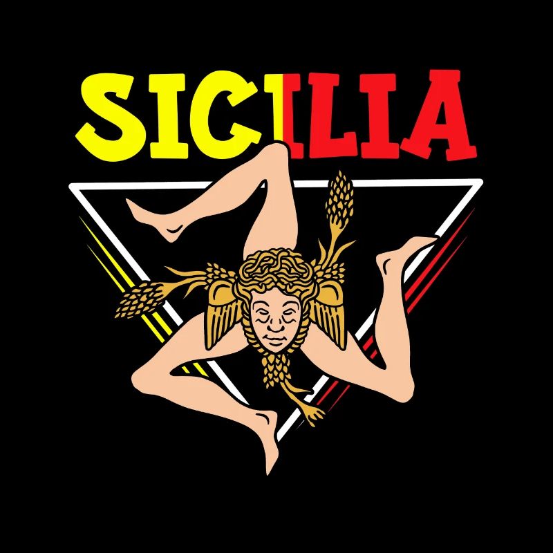 Sicily flag Sicily Palermo Italy