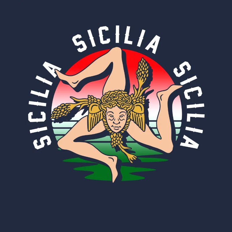 Sicily flag Sicily Palermo Italy