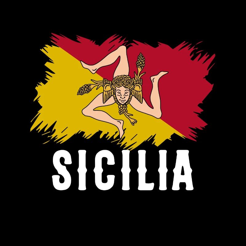 Sicile drapeau Sicile Palerme Italie