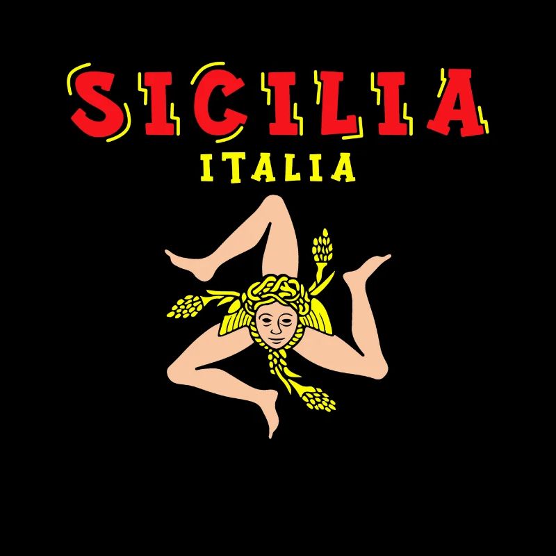 Sicile drapeau Sicile Palerme Italie