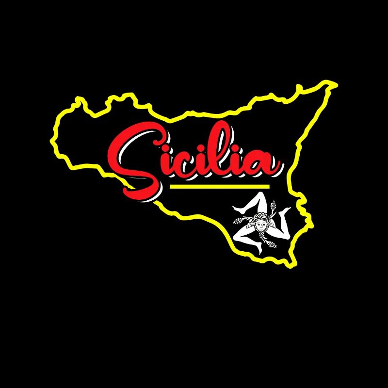 Sicile drapeau Sicile Palerme Italie