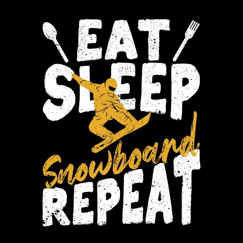 Snowboarder Funny Snowboarding Eat Sleep Snowboard