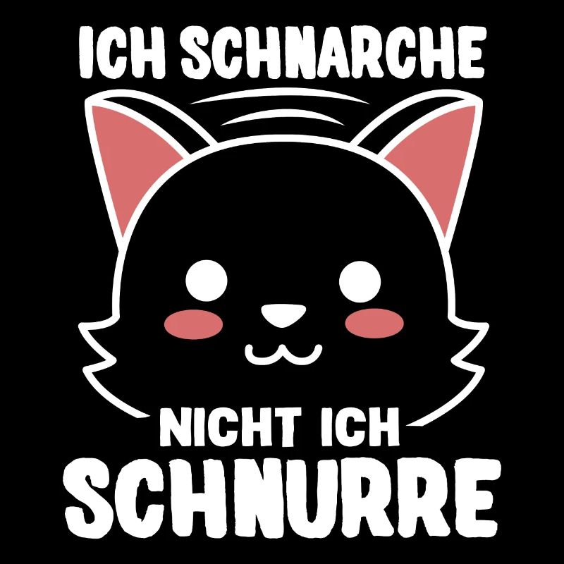 Süßes Katzen-Motiv Ich Schnarche Nicht Ich