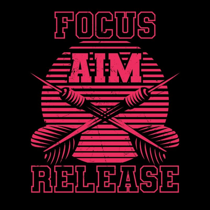 Focus Aim Release Darts Vintage Distressed