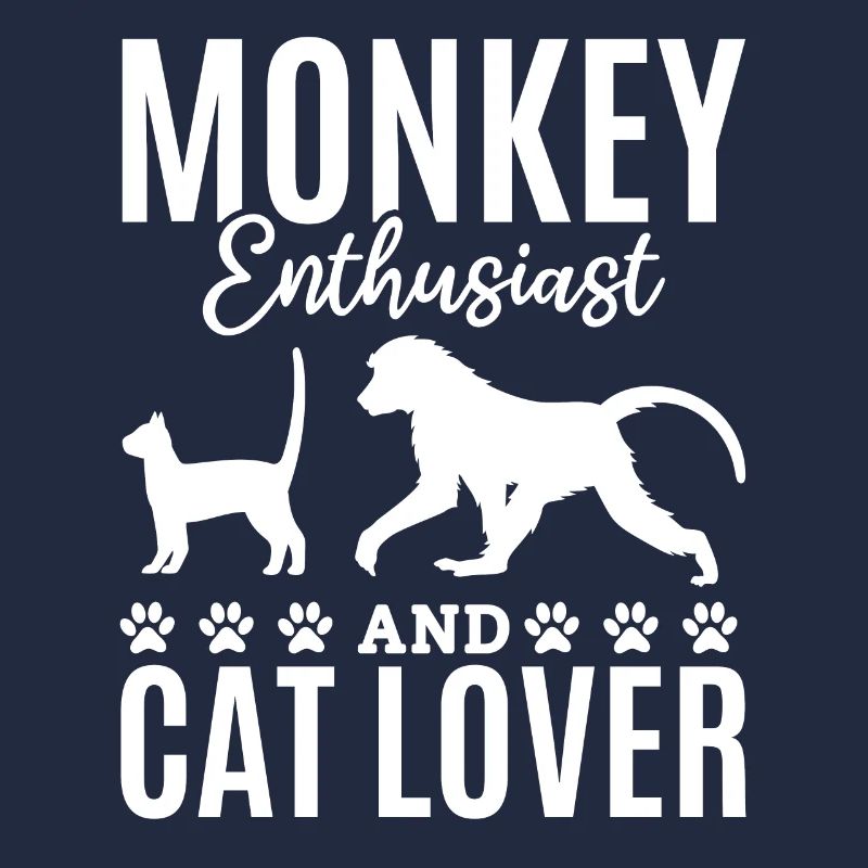 Orangutan Monkey Lover - Monkey Enthusiast And Cat