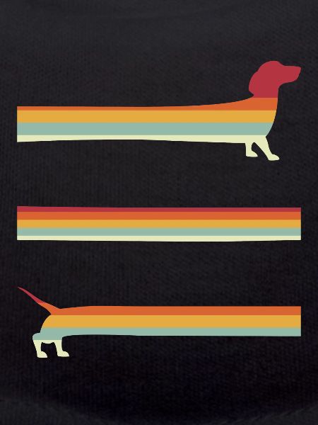 Extra Long Retro Dachshund