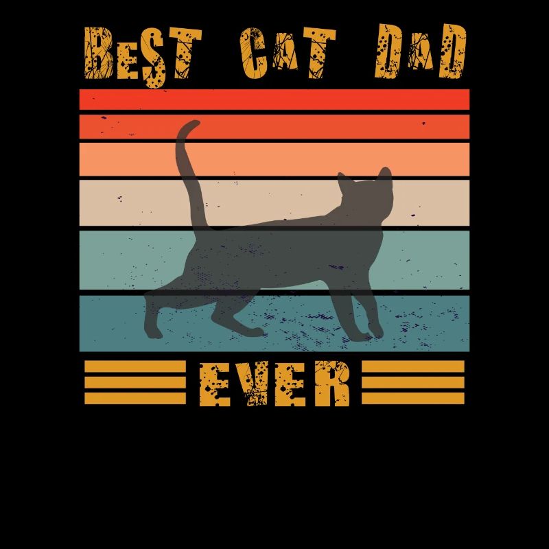 Conception de papa chat pour les amoureux des chats