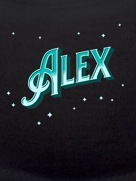 Alex's name personalized