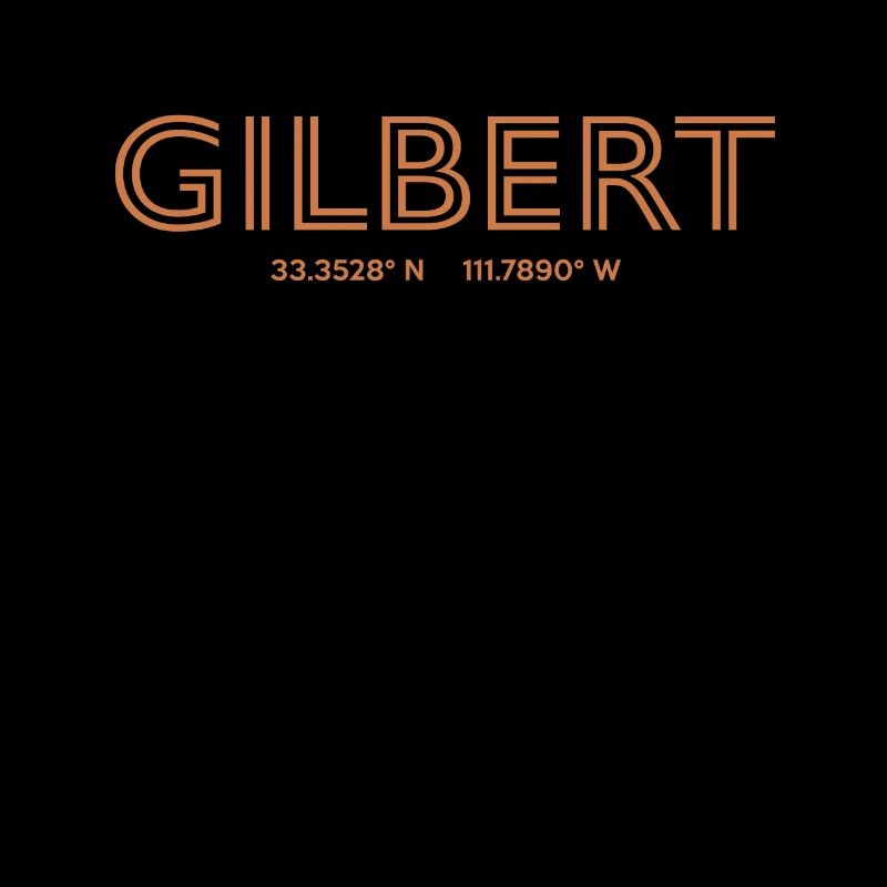 Coordonnées de la ville des États-Unis - Gilbert