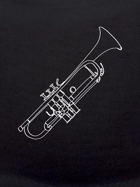 Trumpet Oneline Art - Trumpet