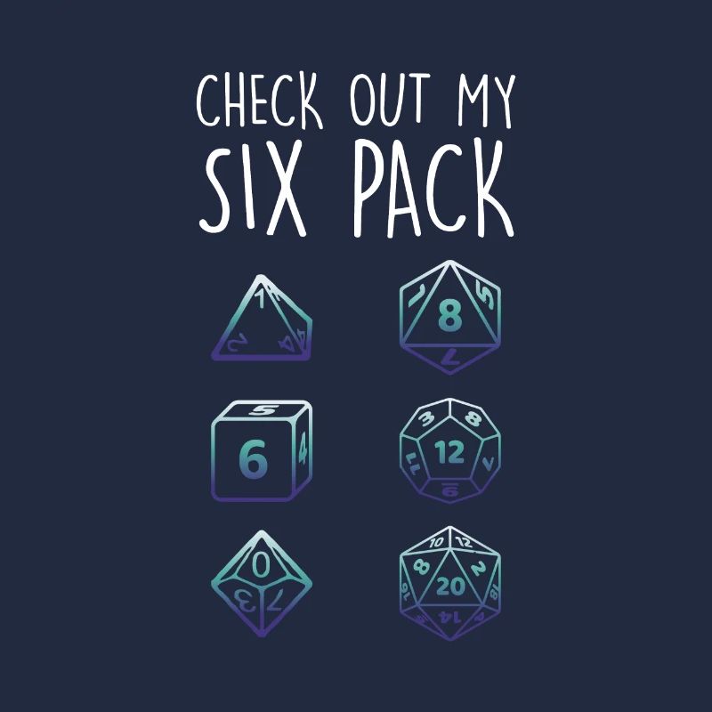Check Out My Six Pack Dice Dragon RPG Tabletop