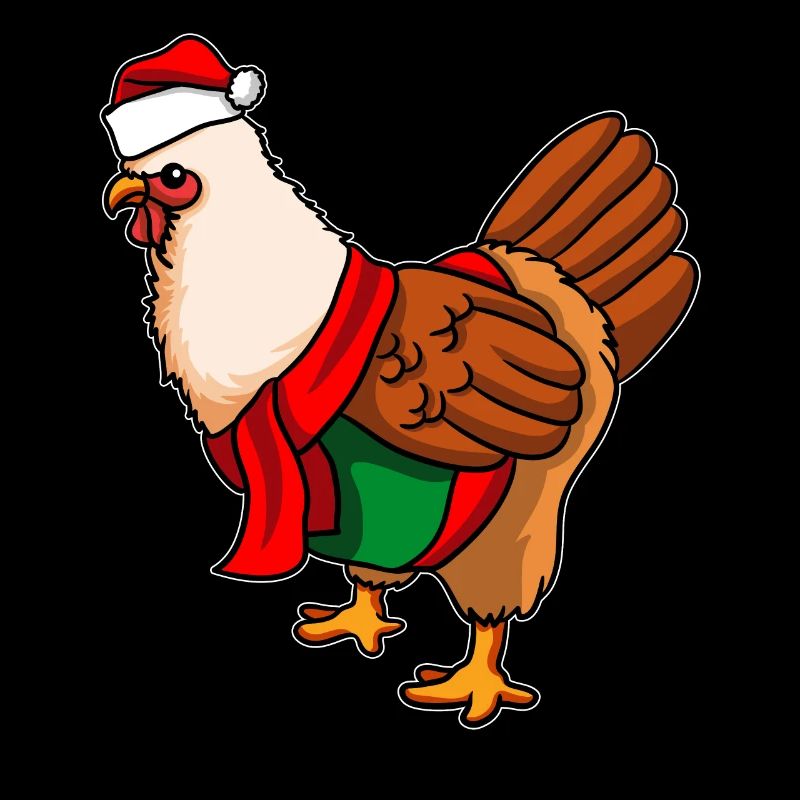 Chicken with Christmas Sweater