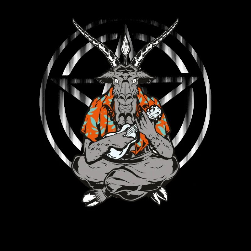 Uke Satan Ukulele Spieler Lustiges Ukulelen