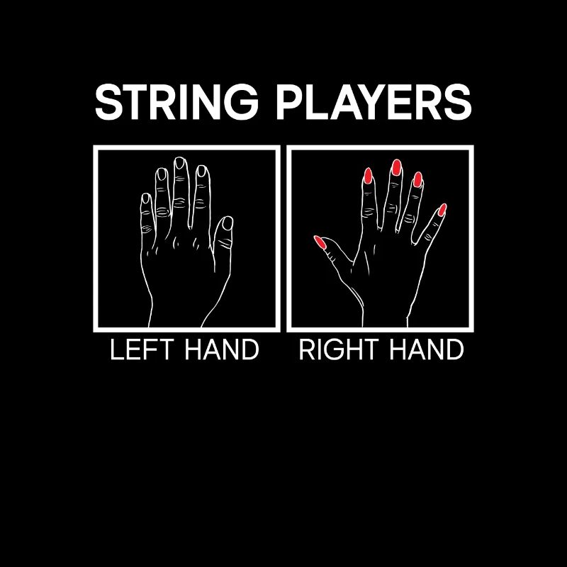 String player - Left hand Right hand - Electric guitar