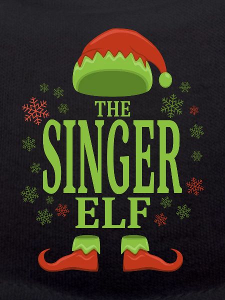 Chanteur elfe de Noël