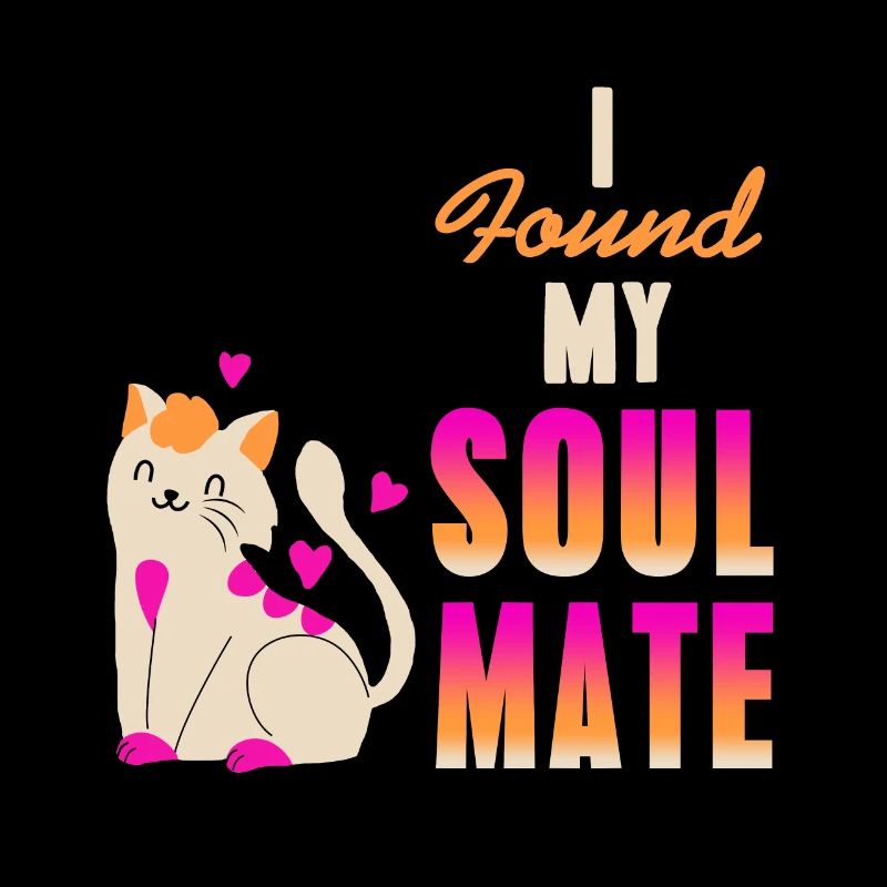 I Found My Soul Mate Cute Cat Lover Designs