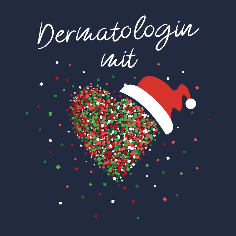 Dermatologue avec coeur motif de Noël Saint-Nicolas