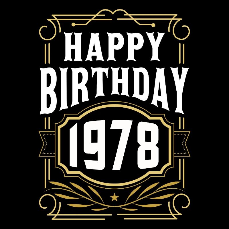 1978 Cadeau d’anniversaire Bursdag vintage