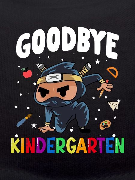 Goodbye Kindergarten Ninja Einschulung Schule