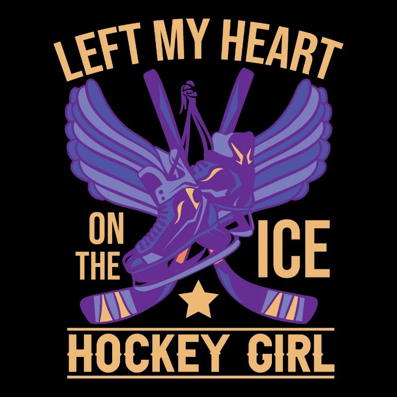 Fille de hockey sur glace