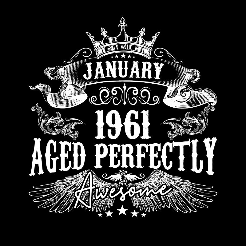 1961 | Januar 1961 Geburtstag Perfekt gealtert